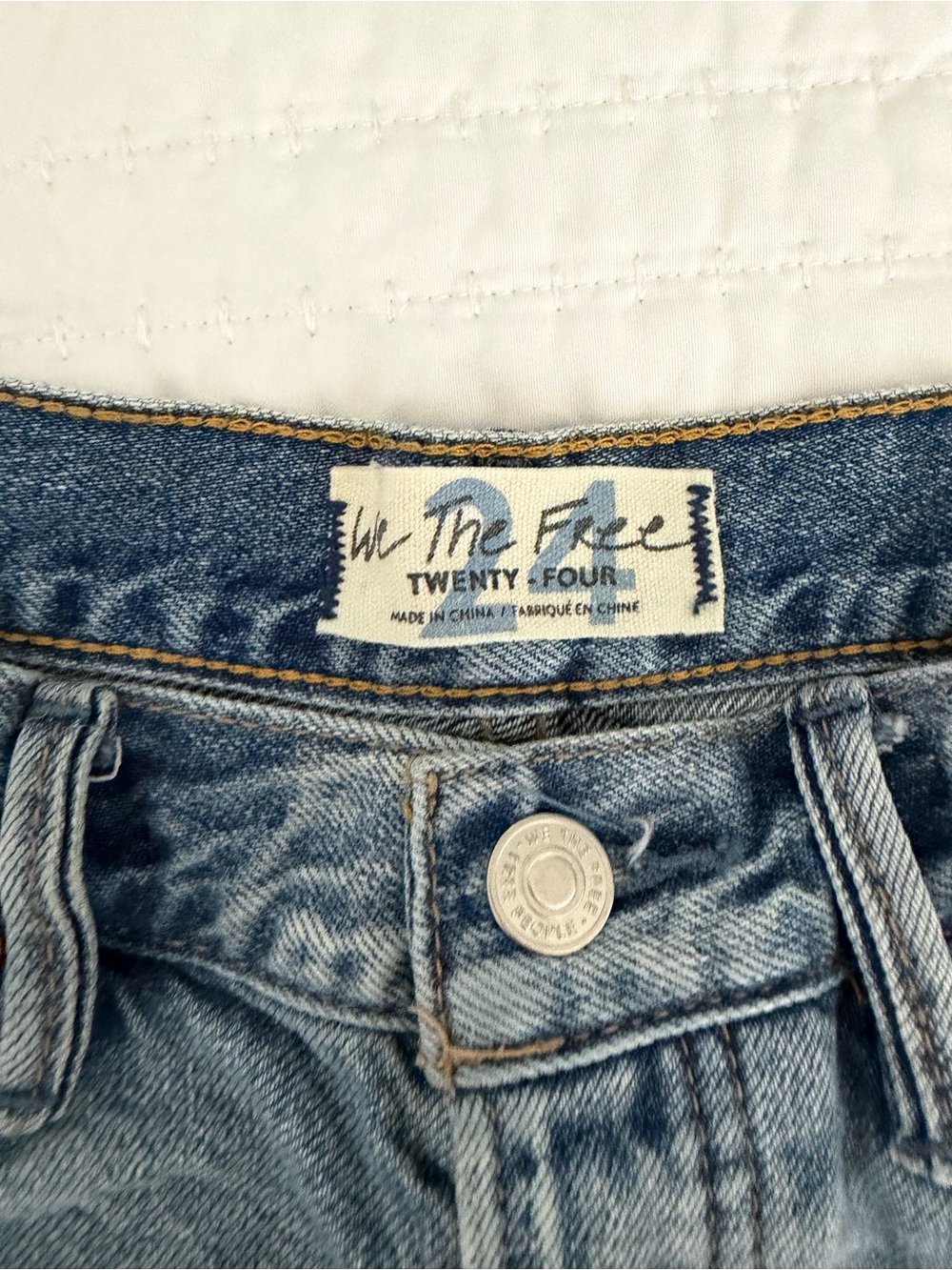 We The Free Denim Shorts - Light Blue - Picture 3 of 4